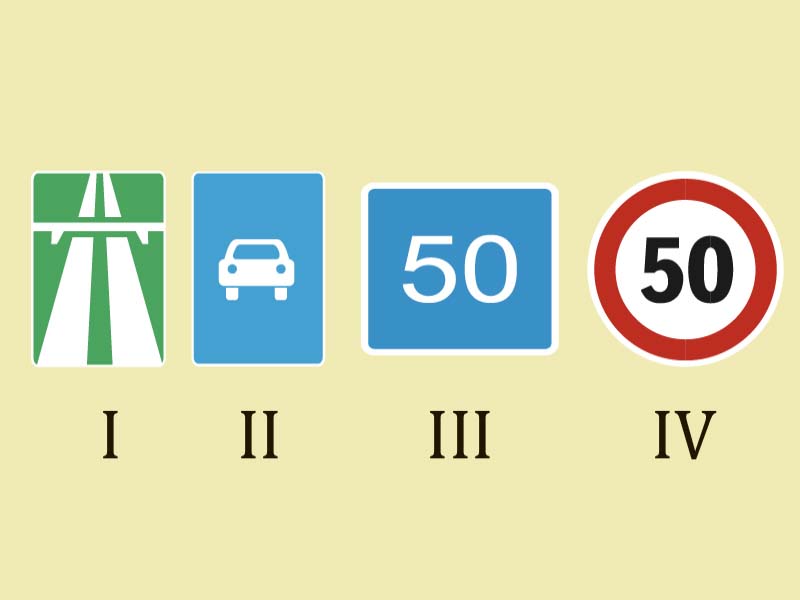 Көрсетілген белгілердің қайсысы Сізге көлік құралын 30 км/сағ жылдамдықпен…