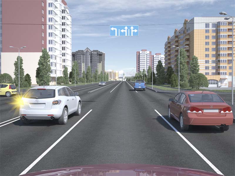 Ортаңғы қозғалыс жолағымен жүріп келе жатып, Сізге қозғалысты қандай…