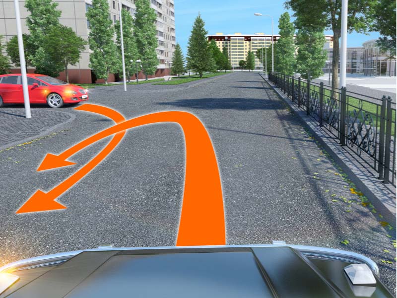 Осы жол қиылысында кері бұрылған кезде жеңіл автомобильге жол бересіз бе?