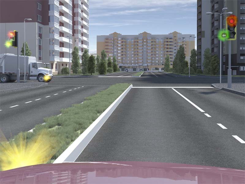 Қиылыста кері бұрылу кезінде жүк автомобиліне жол бересіз бе?