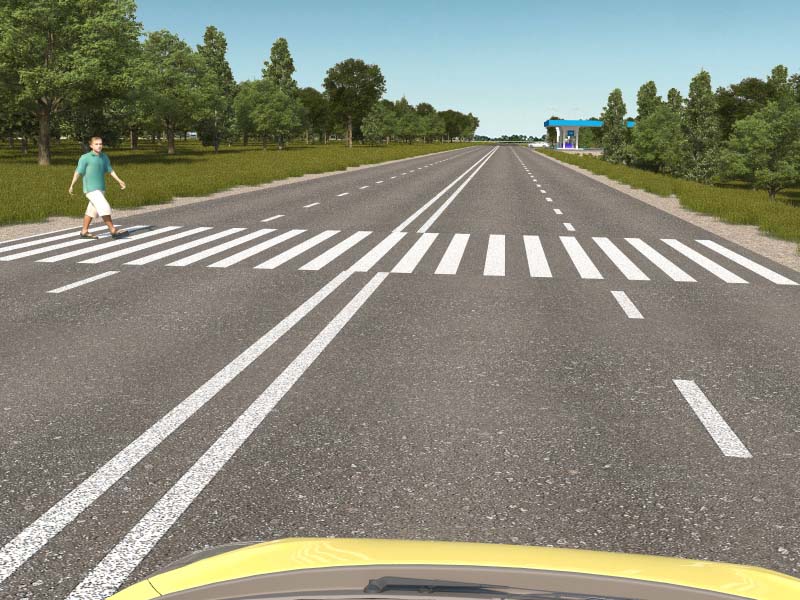 Осы жағдайда Сіз жаяу жүргіншіге жол бересіз бе?